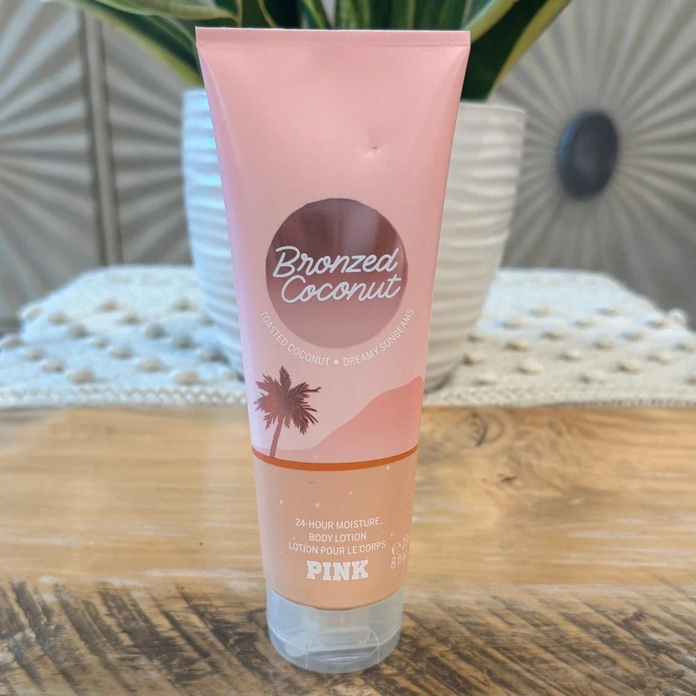 Victorias Secret PINK Bronzed Coconut Body Lotion 8oz Toasted Coconut NEW